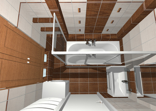 3D návrhy koupelen