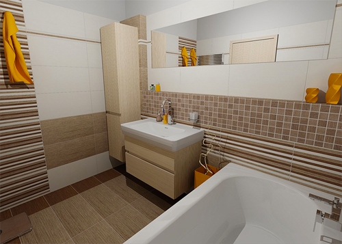 3D návrhy koupelen