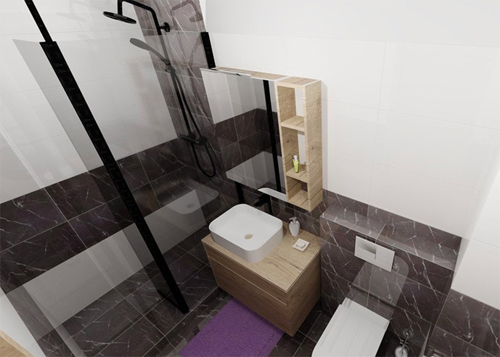 3D návrhy koupelen