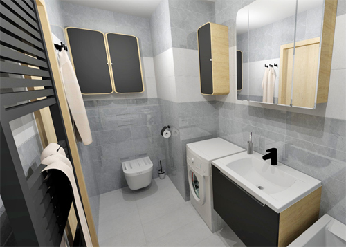 3D návrhy koupelen